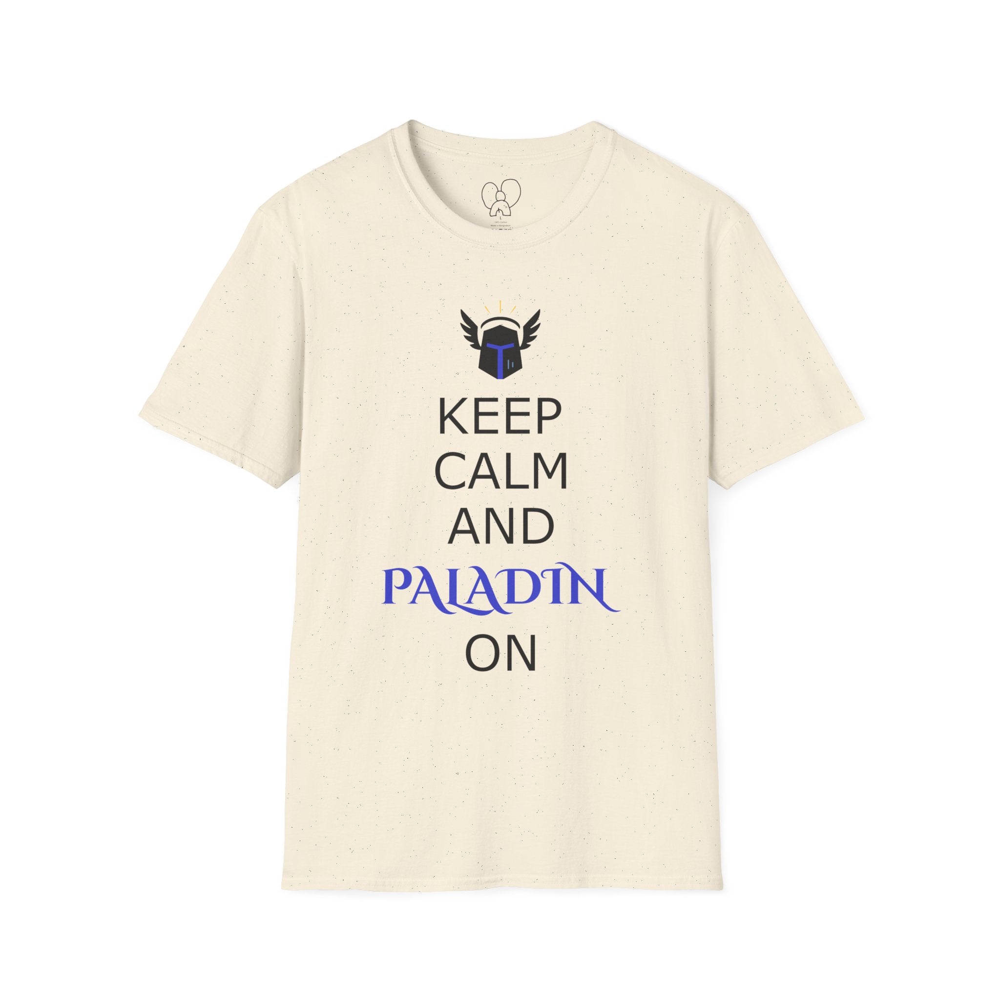 Keep Calm and Paladin On T-Shirt, Unisex Gaming Tee