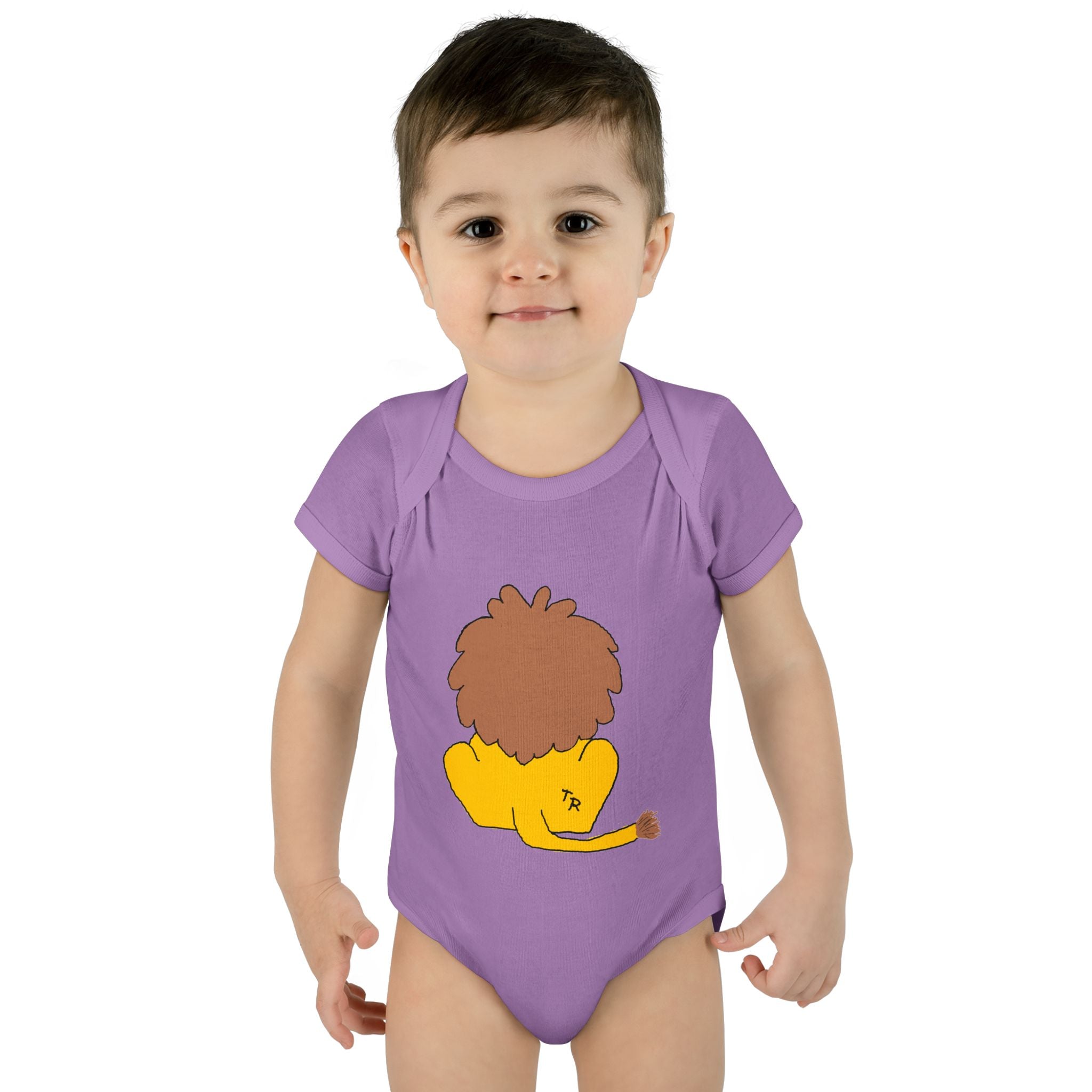 Infant Baby Rib Bodysuit - Lion