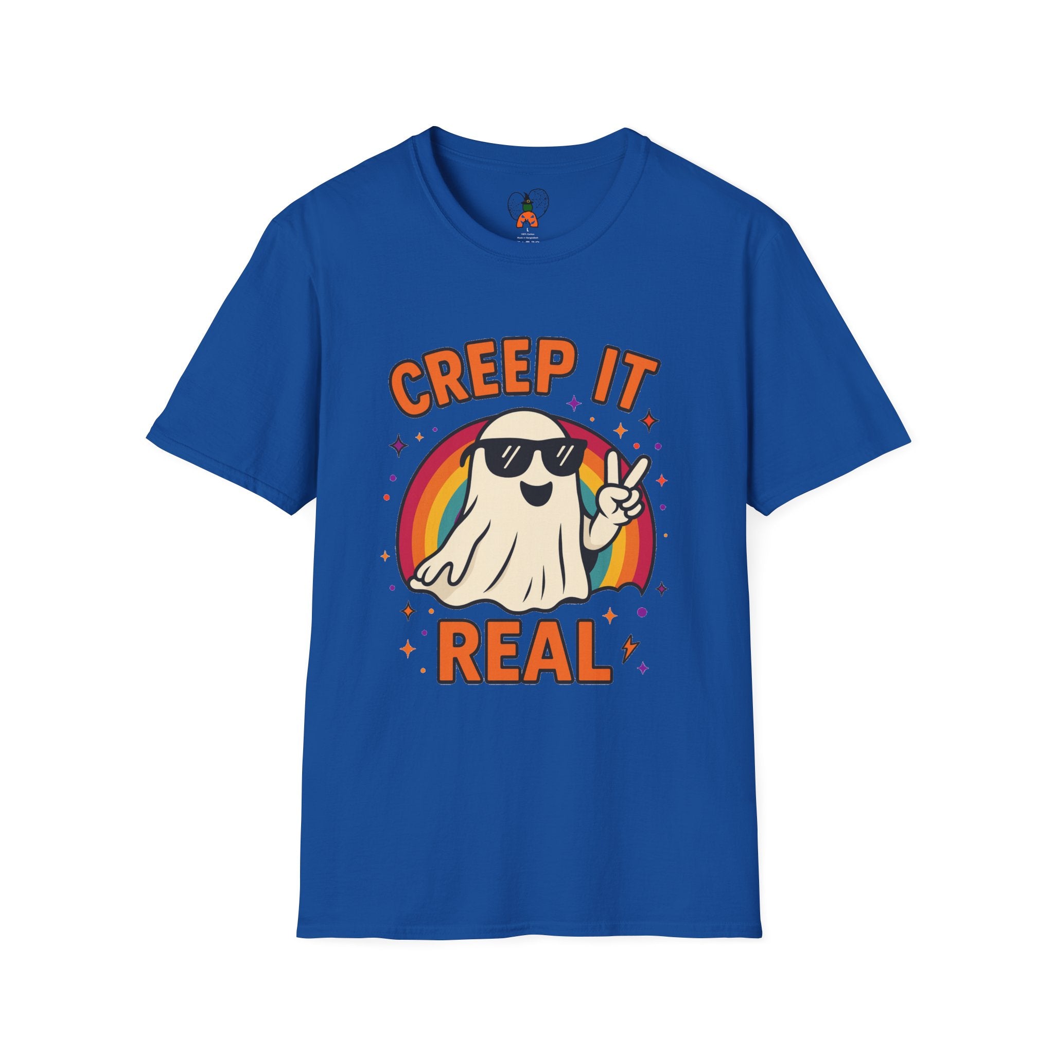 Creep It Real Ghost T-Shirt, Funny Ghost Tee, Unisex Halloween Shirt, Casual Everyday Wear, Gift for Halloween Lovers