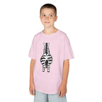 Talleyrand Bands Youth T-shirt with Zebra print front.
