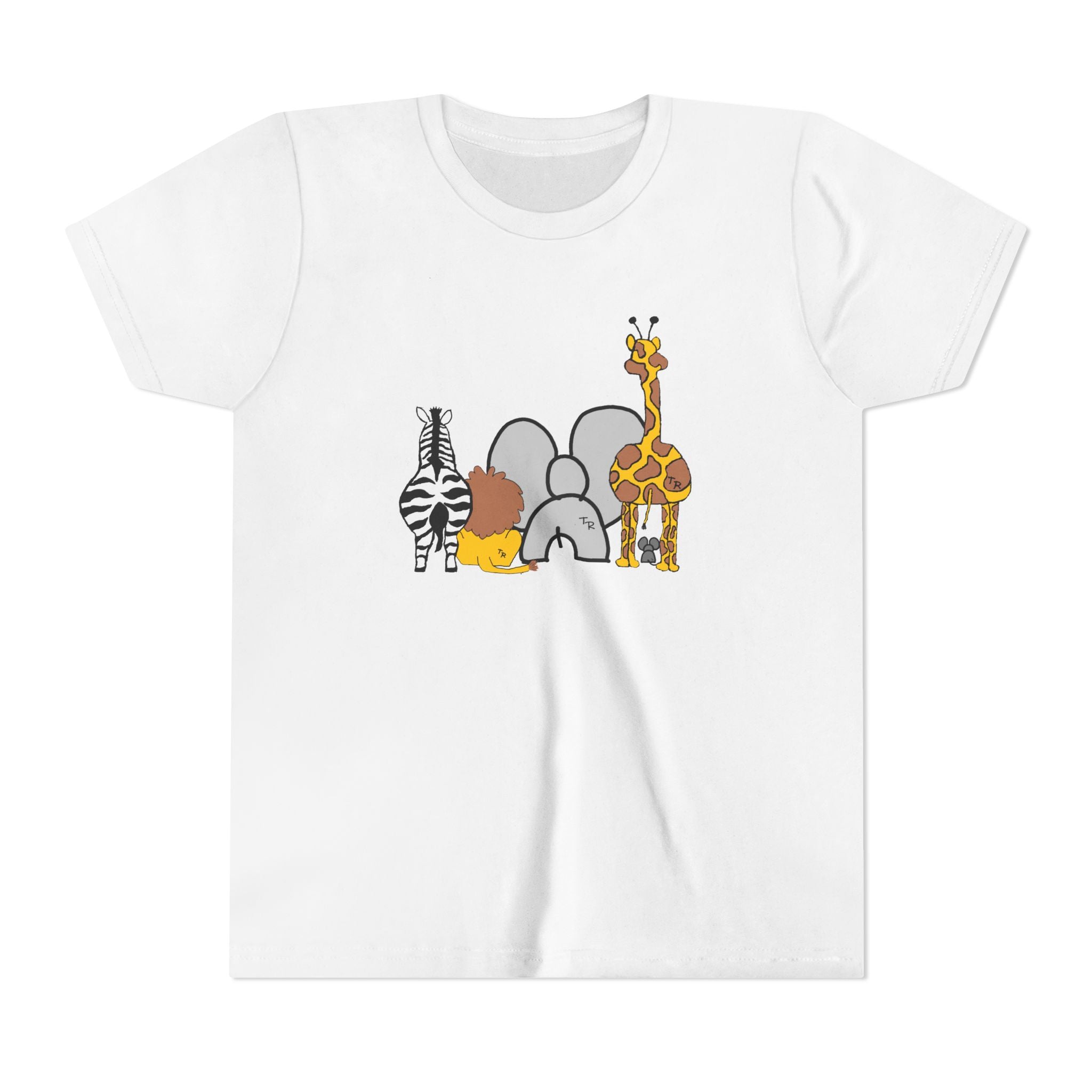Youth Tee - Animals Front - Elephant