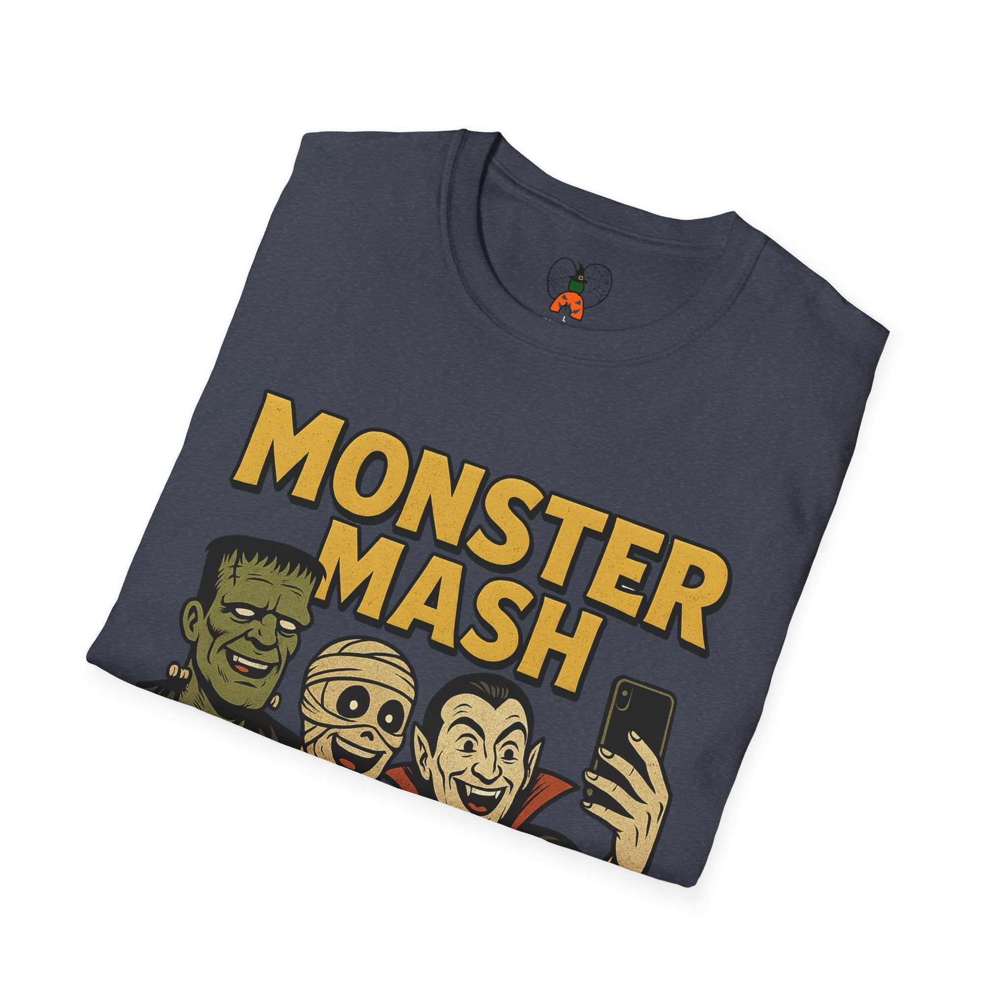 Halloween Monster Mash Social Club T-Shirt, Unisex Softstyle Tee, Spooky Party Shirt, Halloween Costume Tee, Fun Graphic Tee