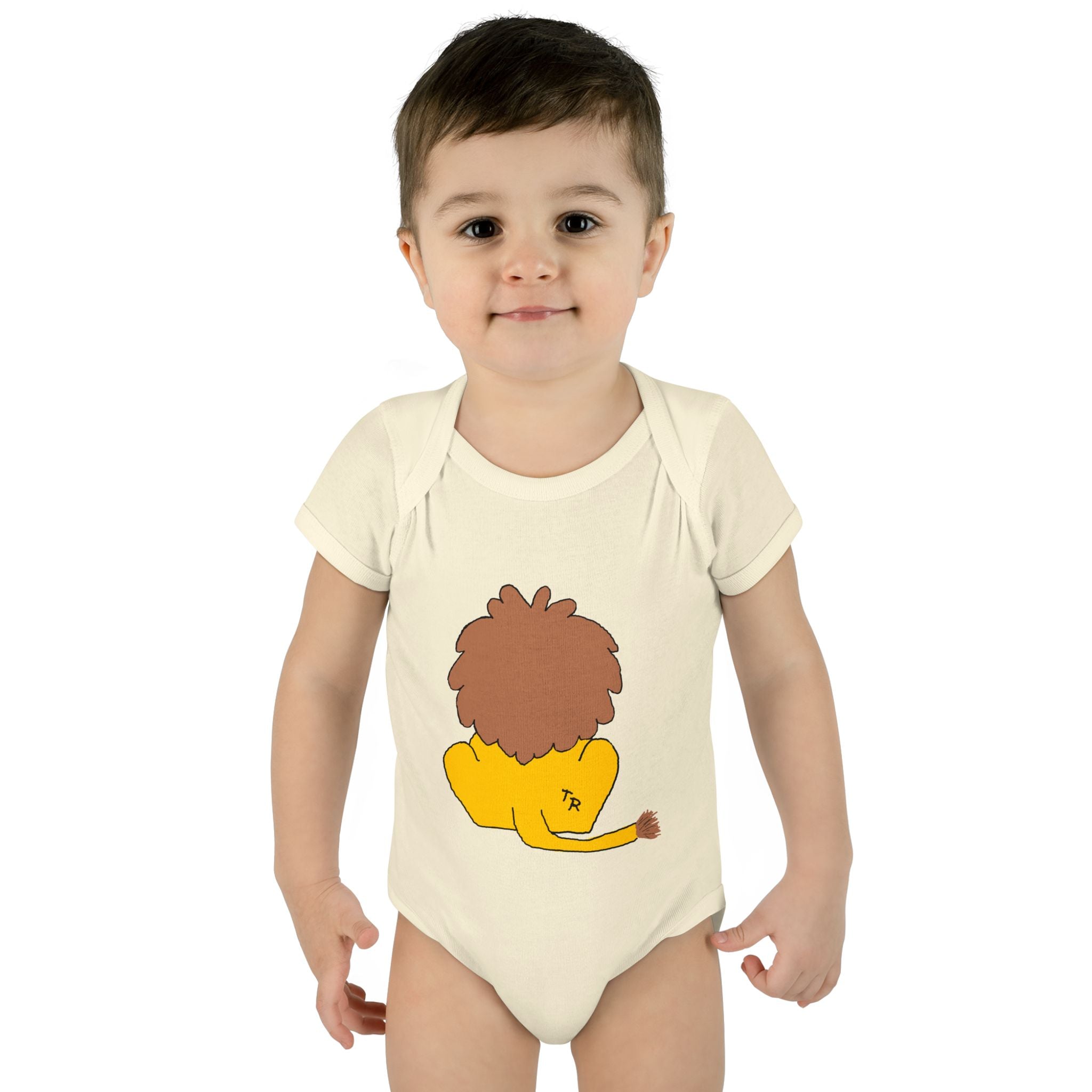 Infant Baby Rib Bodysuit - Lion