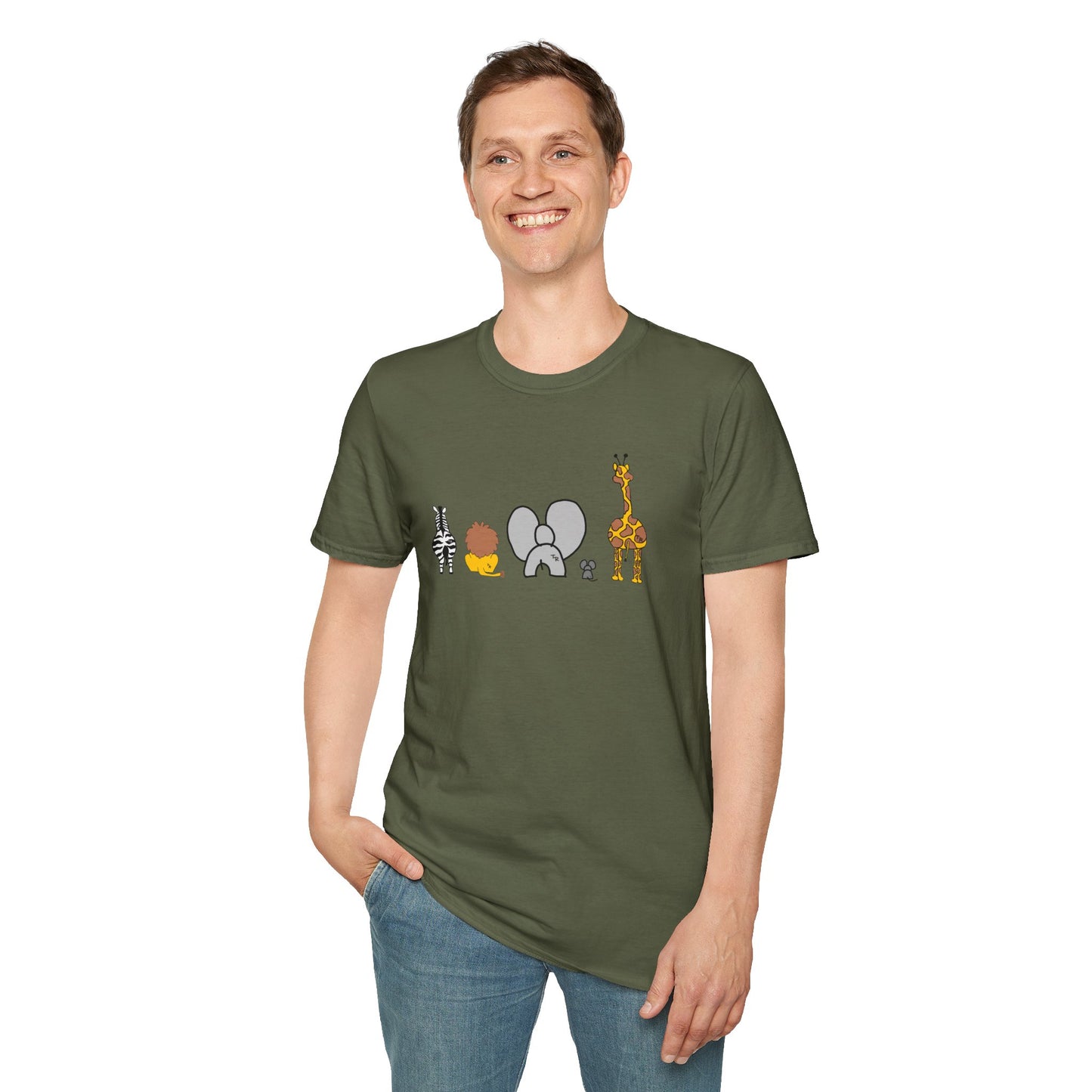 Animal Band Graphic T-Shirt, Cute Zoo Animal Tee, Unisex T-Shirt, Birthday Gift, Fun, Family, Party Outfit, Adventure Shirt