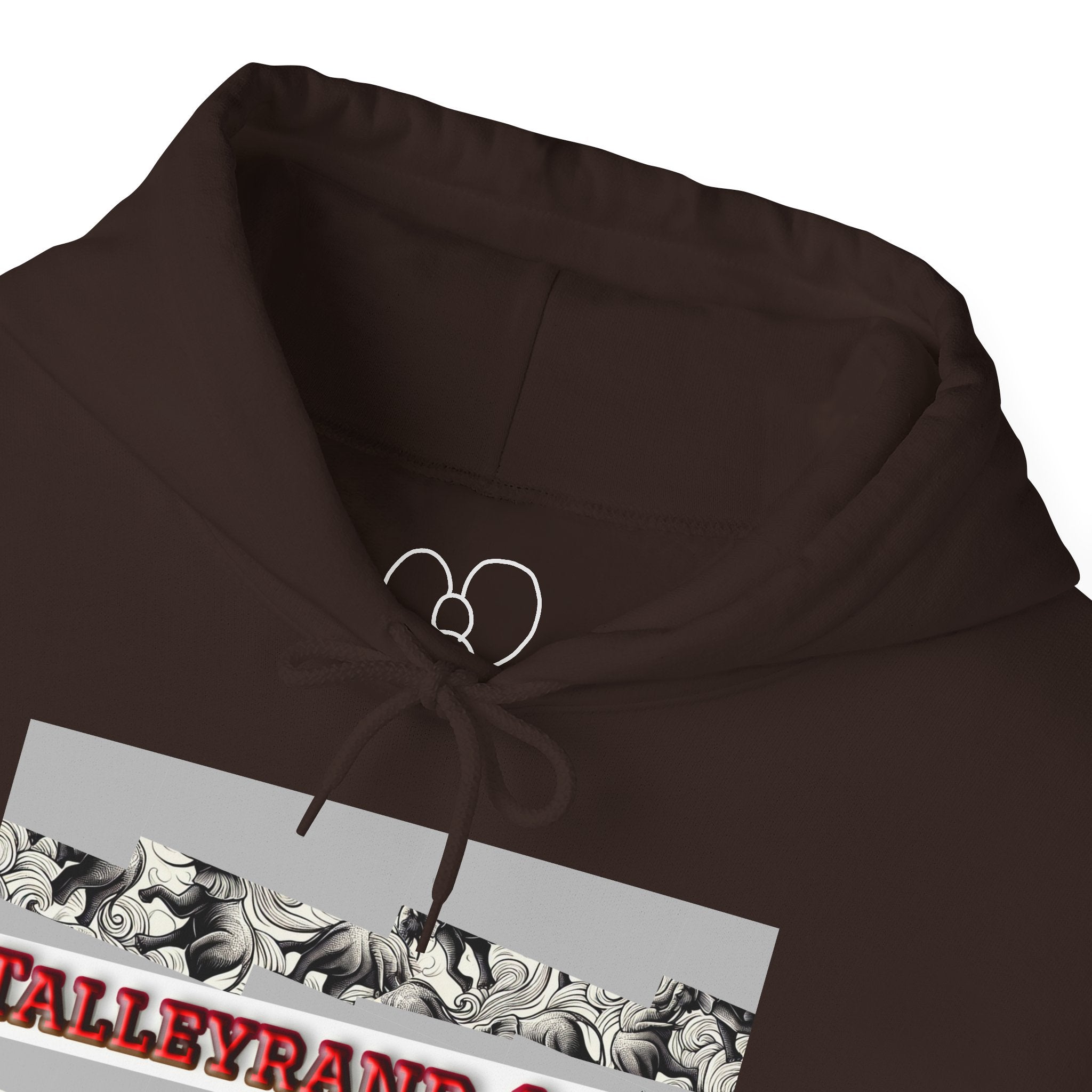 Talleyrand Band Hooded Sweatshirt Text Front/ picture back and picture sleeves