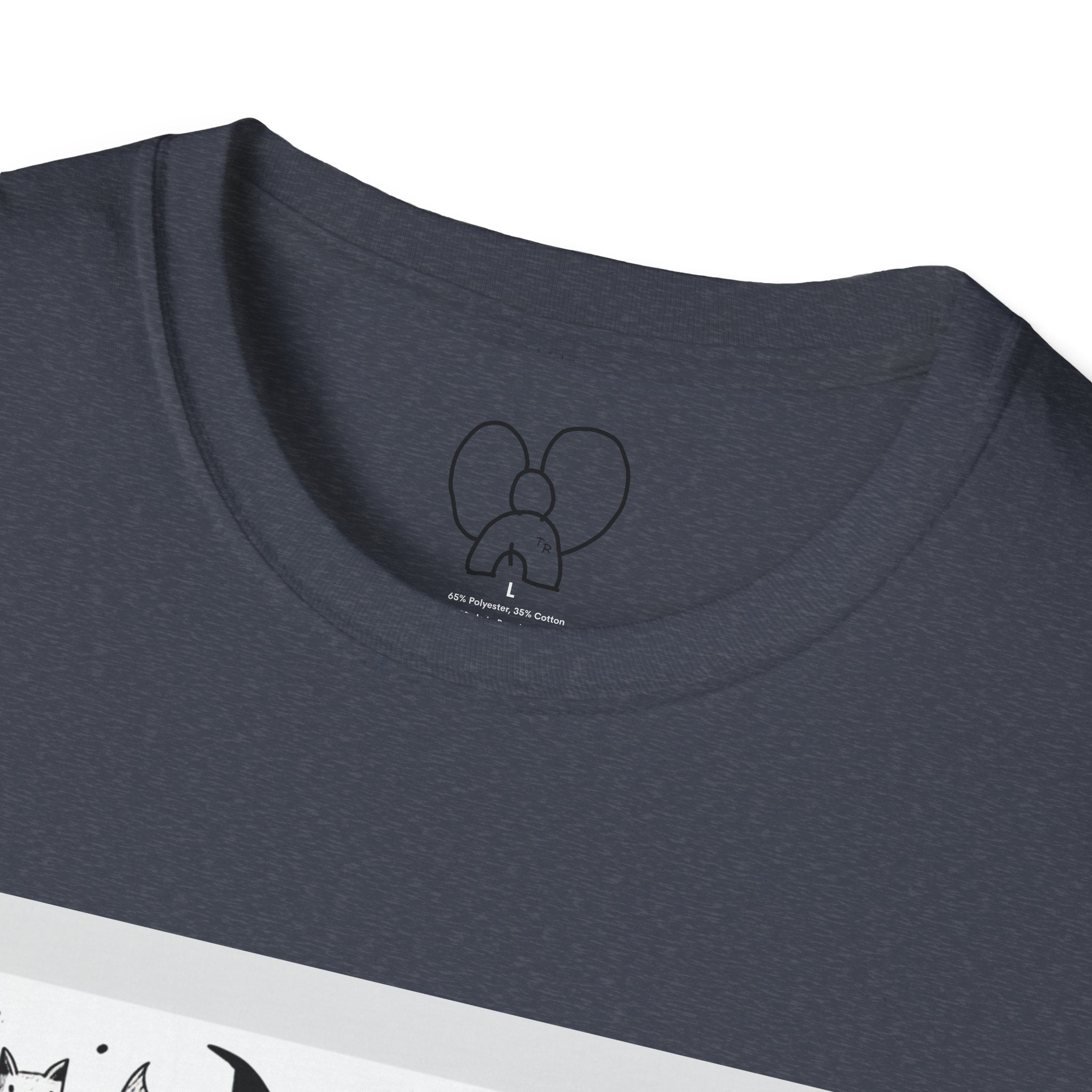 Cute Cartoon Characters Unisex T-Shirt, Graphic Tee, Fun Gift for Kids, Comfortable Apparel, Halloween, Birthday Shirt