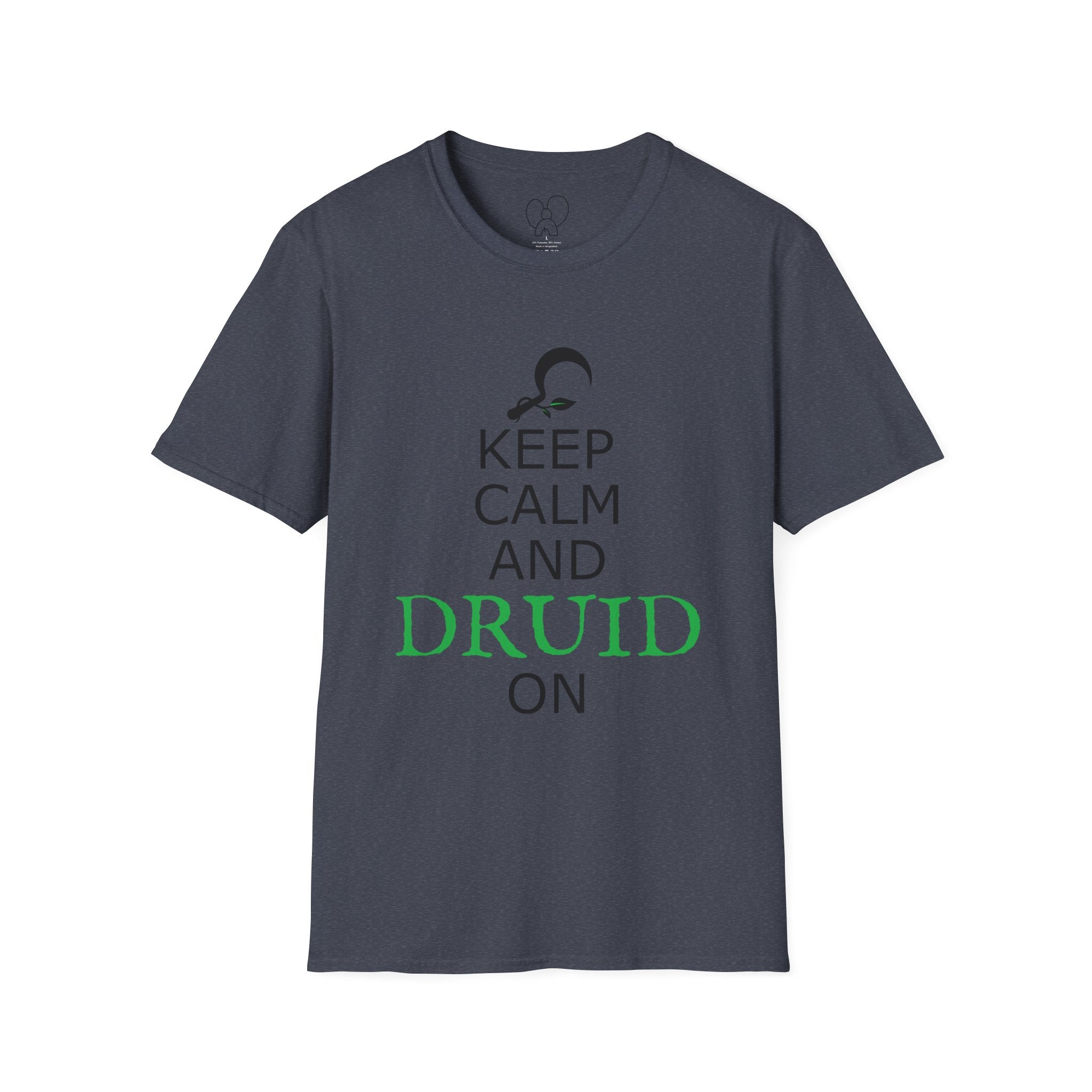 Keep Calm and Druid On Shirt, Unisex Softstyle Tee
