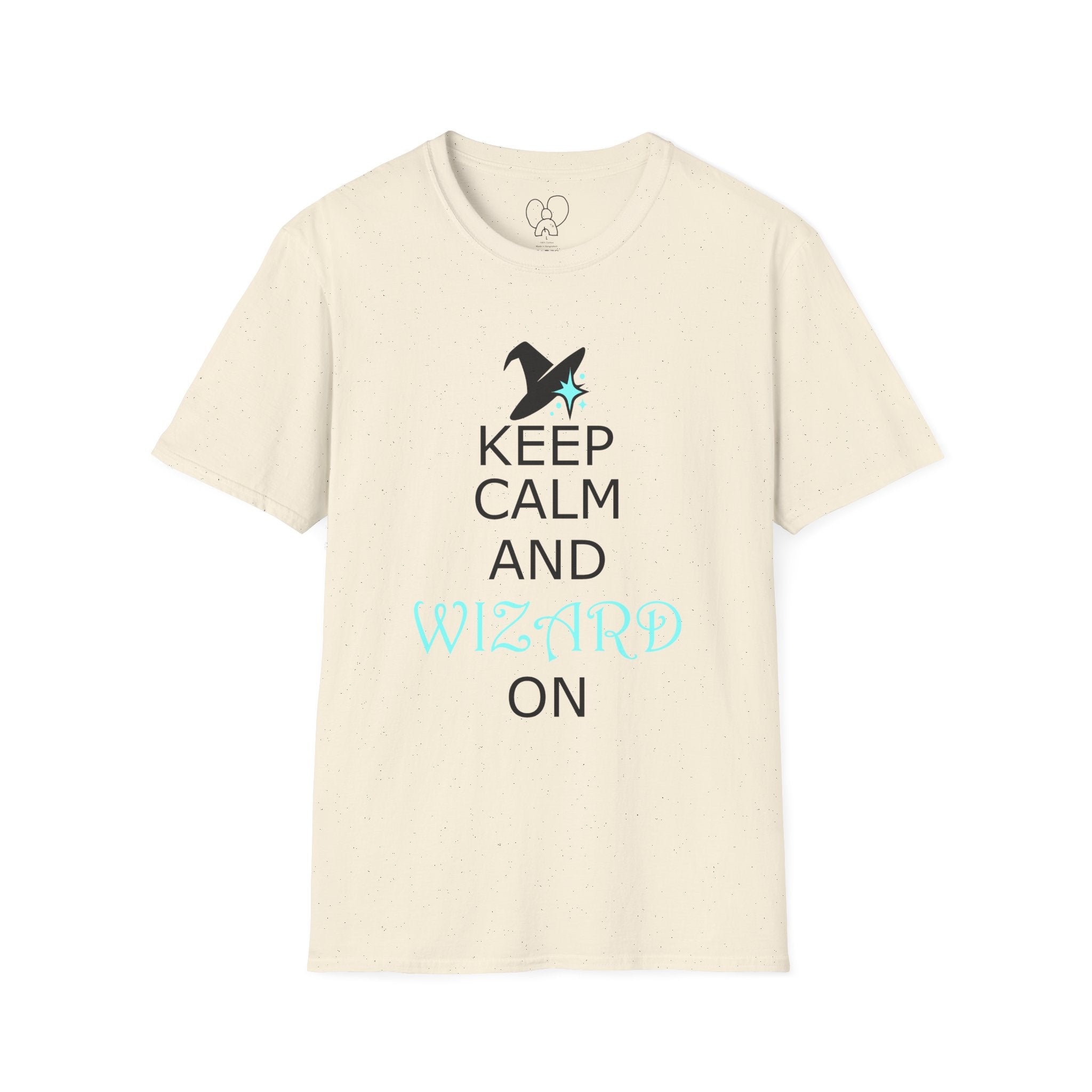 Keep Calm and Wizard On T-Shirt, Unisex Tee, Magical Gift