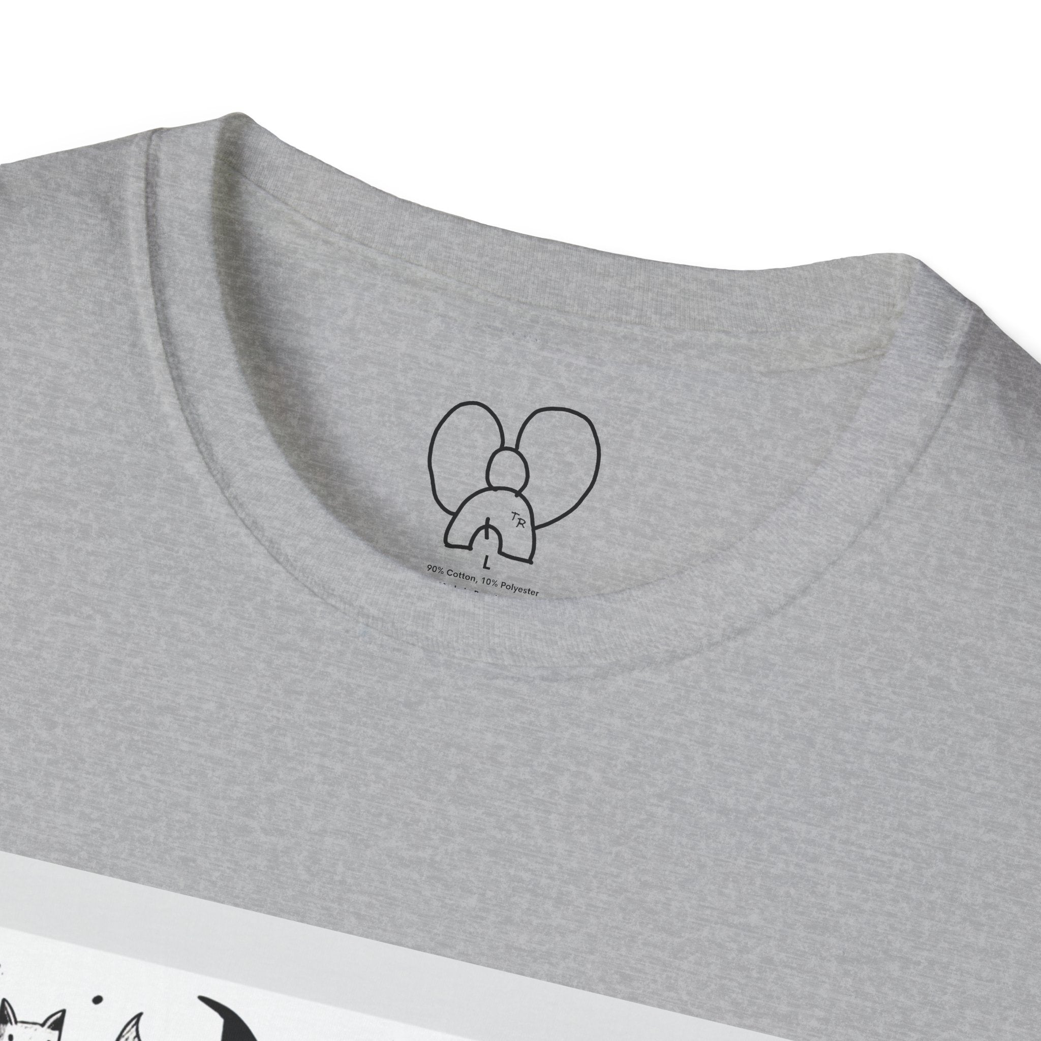 Cute Cartoon Characters Unisex T-Shirt, Graphic Tee, Fun Gift for Kids, Comfortable Apparel, Halloween, Birthday Shirt