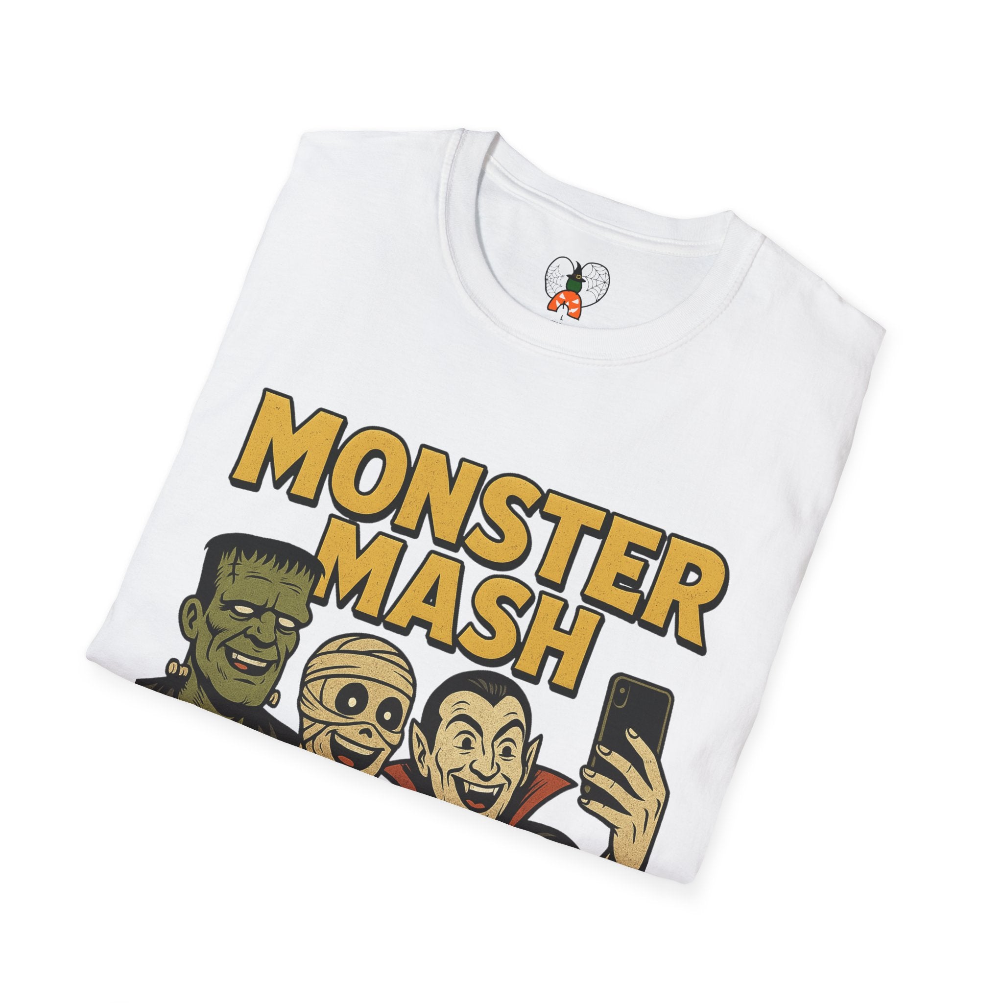 Halloween Monster Mash Social Club T-Shirt, Unisex Softstyle Tee, Spooky Party Shirt, Halloween Costume Tee, Fun Graphic Tee