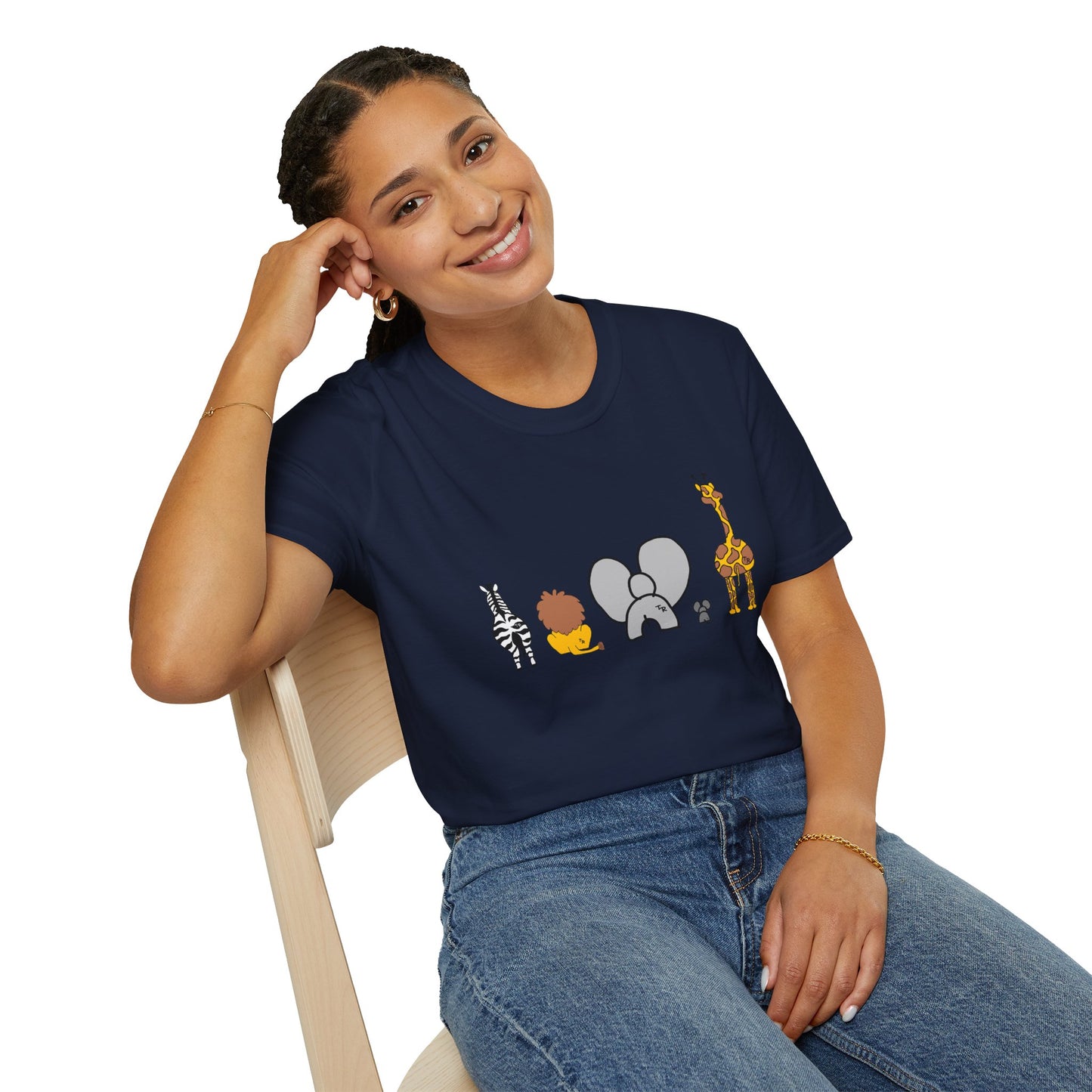 Animal Band Graphic T-Shirt, Cute Zoo Animal Tee, Unisex T-Shirt, Birthday Gift, Fun, Family, Party Outfit, Adventure Shirt