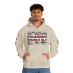Talleyrand Band Hooded Sweatshirt Text Front/ picture back and picture sleeves
