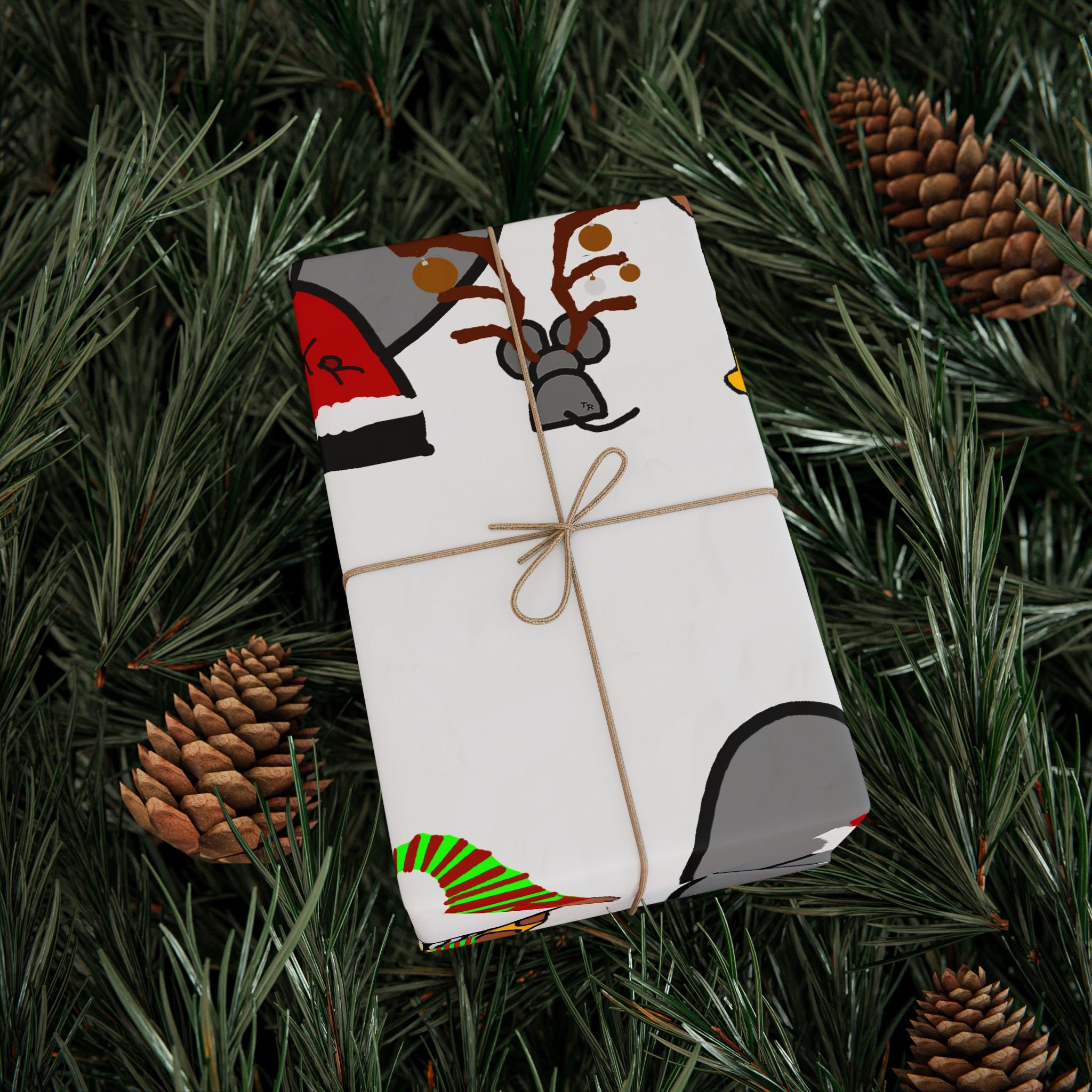 Talleyrand Band - Exclusive Holiday Wrapping Paper! With the Talleyrand Elephant, Giraffe, Zebra, Lion and Mouse