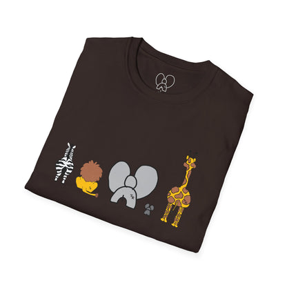 Animal Band Graphic T-Shirt, Cute Zoo Animal Tee, Unisex T-Shirt, Birthday Gift, Fun, Family, Party Outfit, Adventure Shirt