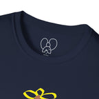 Unisex Softstyle T-Shirt with 'Miss You, Love You' Floral Design - Perfect for Gifts, Casual Wear, Friendship, Love