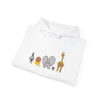 Whimsical Animal Sweatshirt, Cozy Unisex Hoodie for Kids & Teens, Fun Gift for Birthdays, Animal Lovers' Apparel