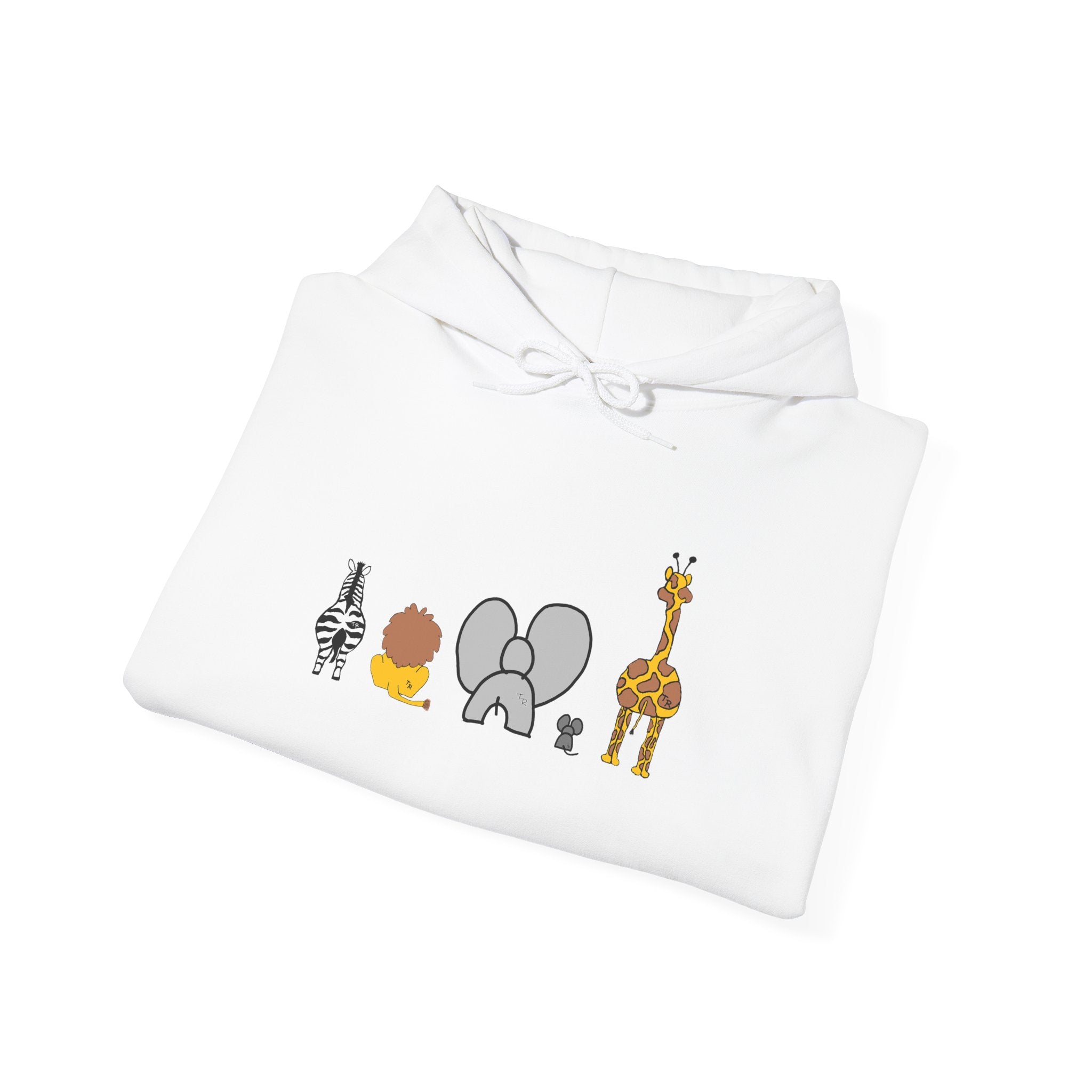 Whimsical Animal Sweatshirt, Cozy Unisex Hoodie for Kids & Teens, Fun Gift for Birthdays, Animal Lovers' Apparel