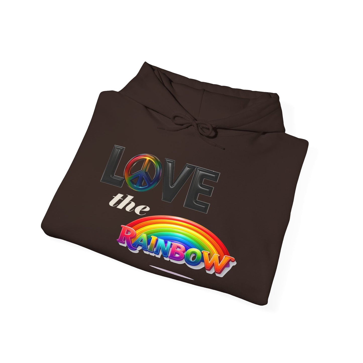 Rainbow Love Peace Hoodie
