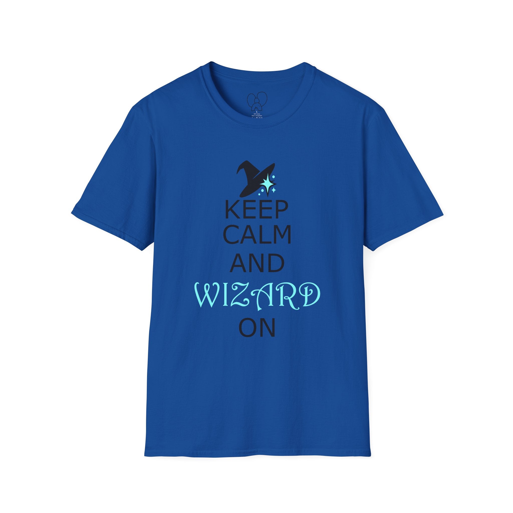 Keep Calm and Wizard On T-Shirt, Unisex Tee, Magical Gift