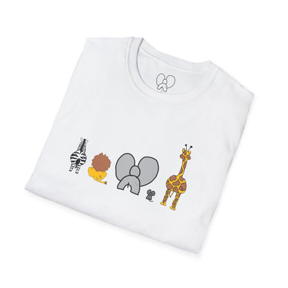 Animal Band Graphic T-Shirt, Cute Zoo Animal Tee, Unisex T-Shirt, Birthday Gift, Fun, Family, Party Outfit, Adventure Shirt