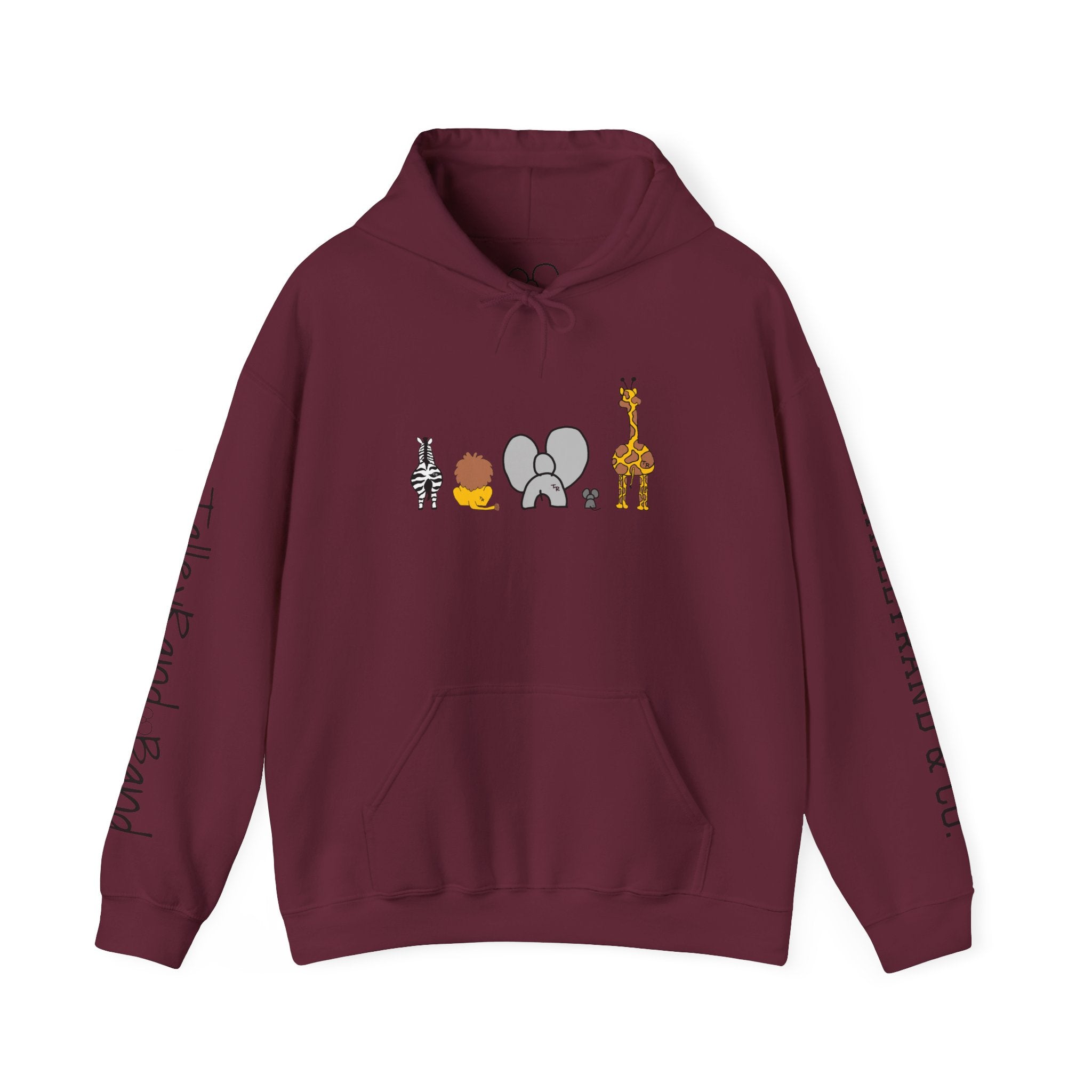 Whimsical Animal Sweatshirt, Cozy Unisex Hoodie for Kids & Teens, Fun Gift for Birthdays, Animal Lovers' Apparel