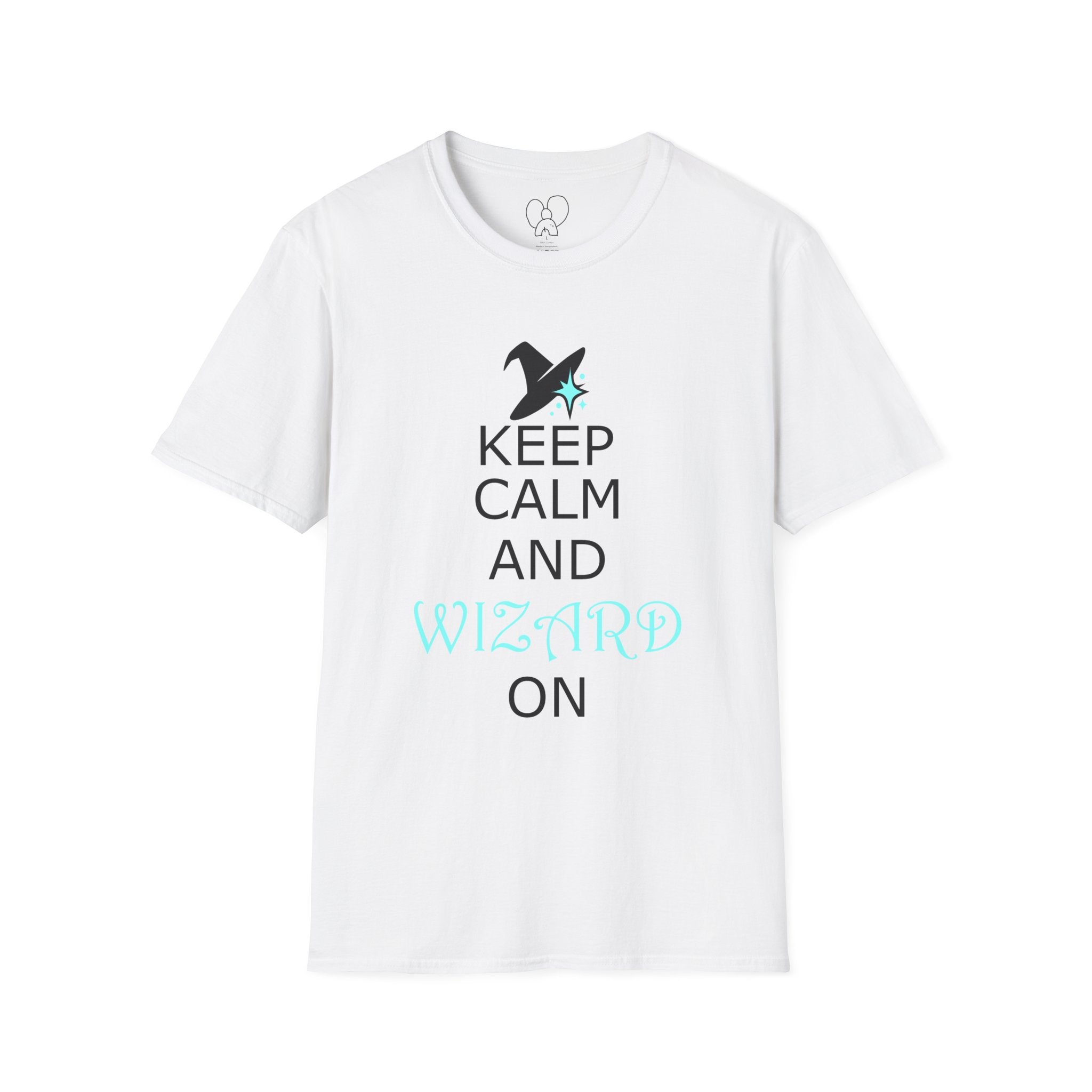 Keep Calm and Wizard On T-Shirt, Unisex Tee, Magical Gift