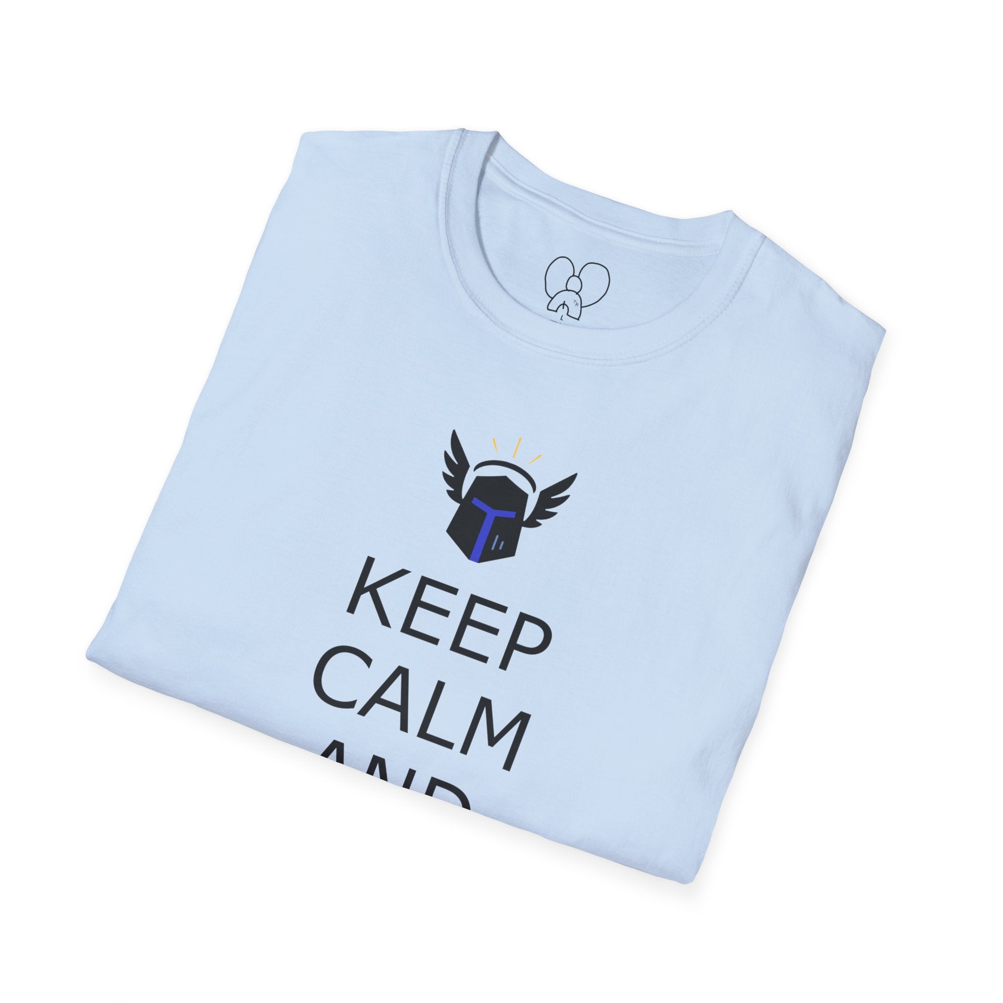 Keep Calm and Paladin On T-Shirt, Unisex Gaming Tee