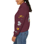 Talleyrand Band Hooded Sweatshirt Text Front/ picture back and picture sleeves
