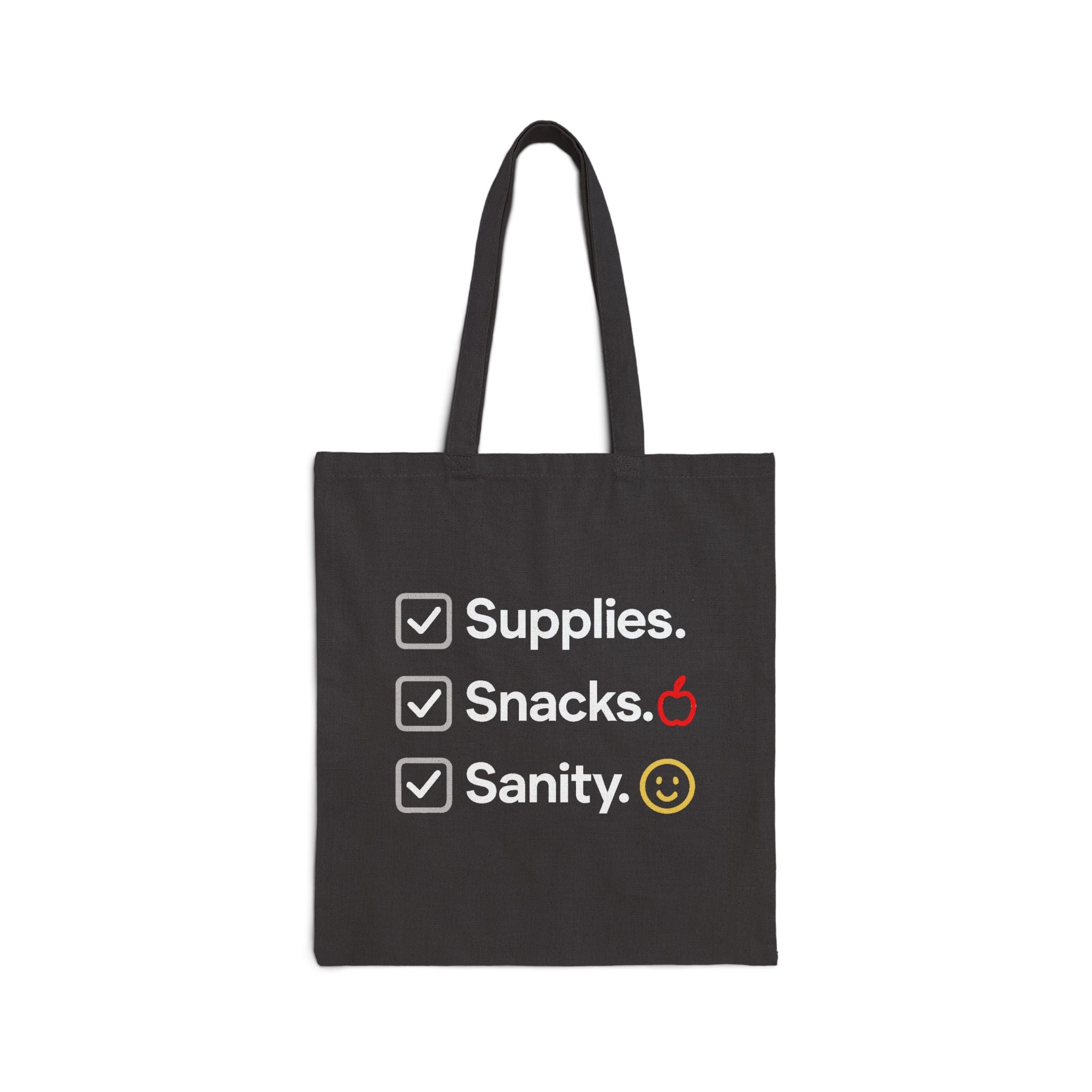 Teacher Vibes Canvas Tote Bag