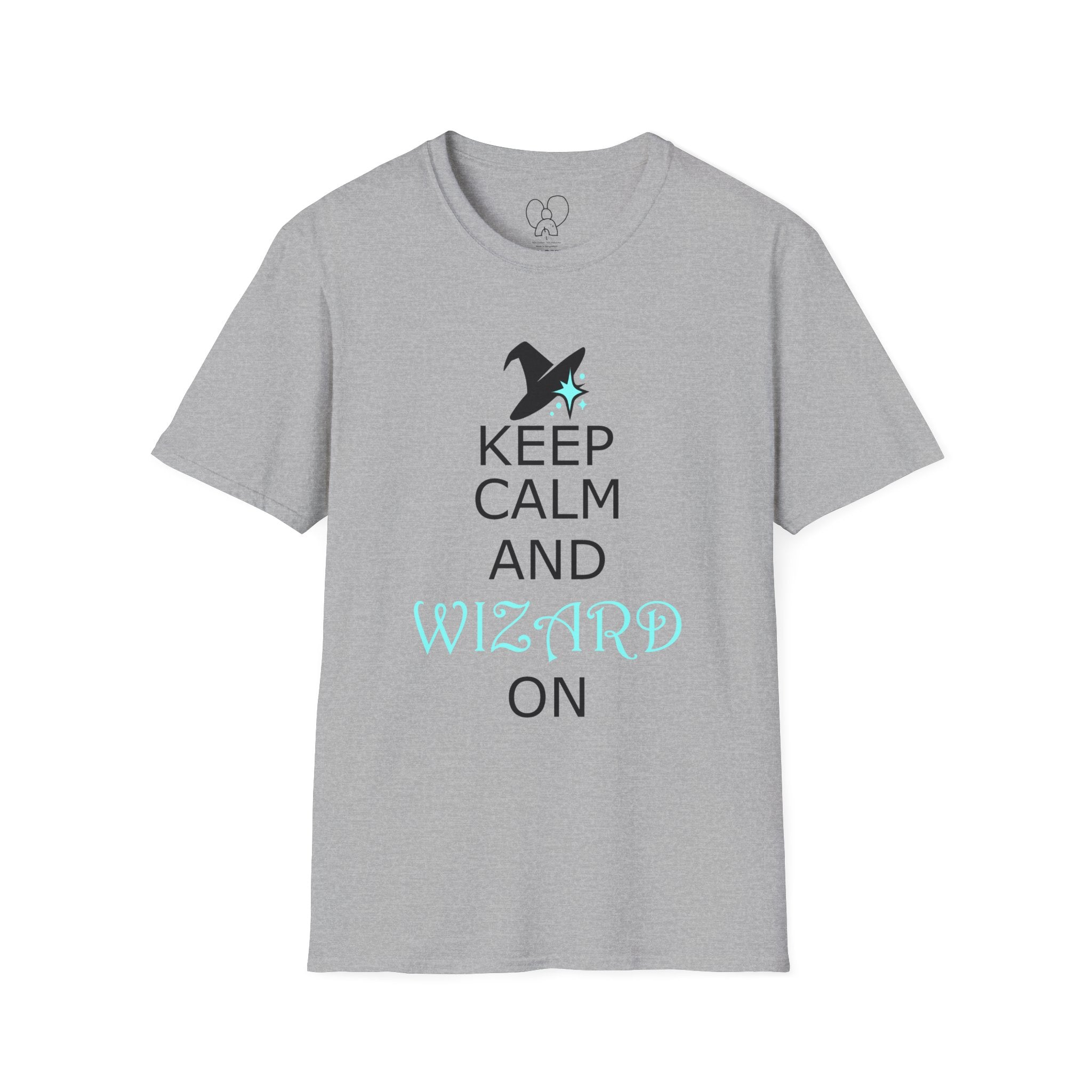 Keep Calm and Wizard On T-Shirt, Unisex Tee, Magical Gift