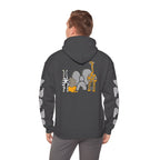 Talleyrand Band Hooded Sweatshirt Text Front/ picture back and picture sleeves