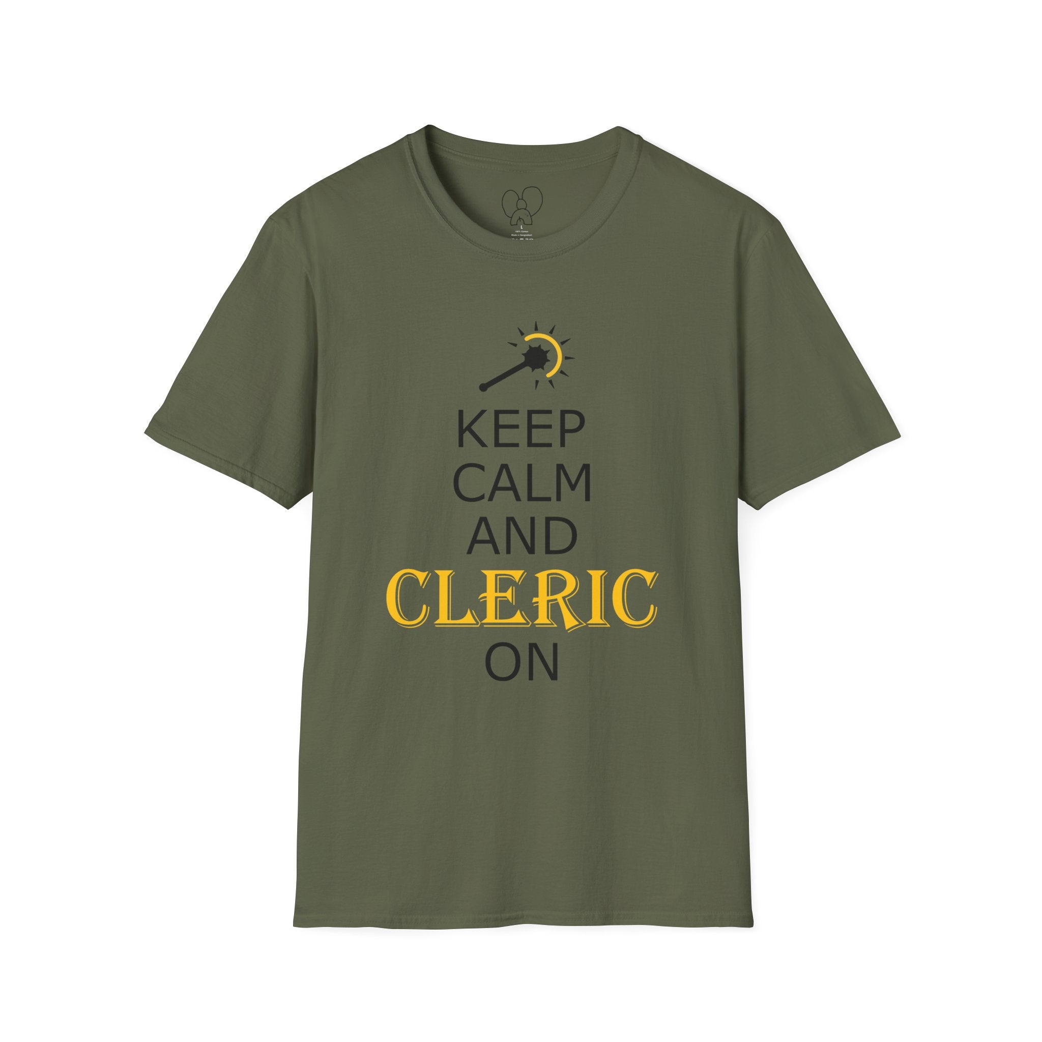 Keep Calm and Cleric On T-Shirt, Unisex