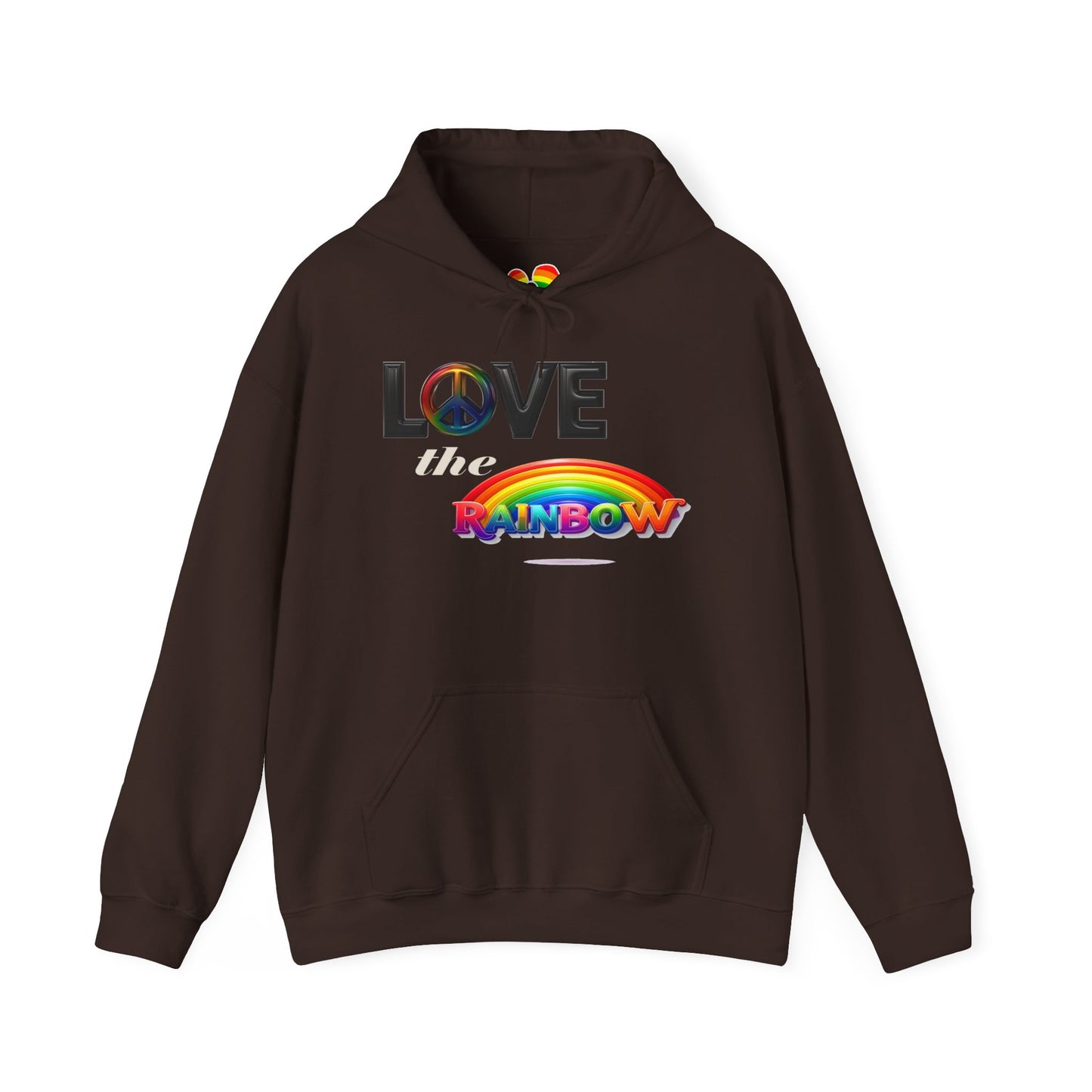 Rainbow Love Peace Hoodie