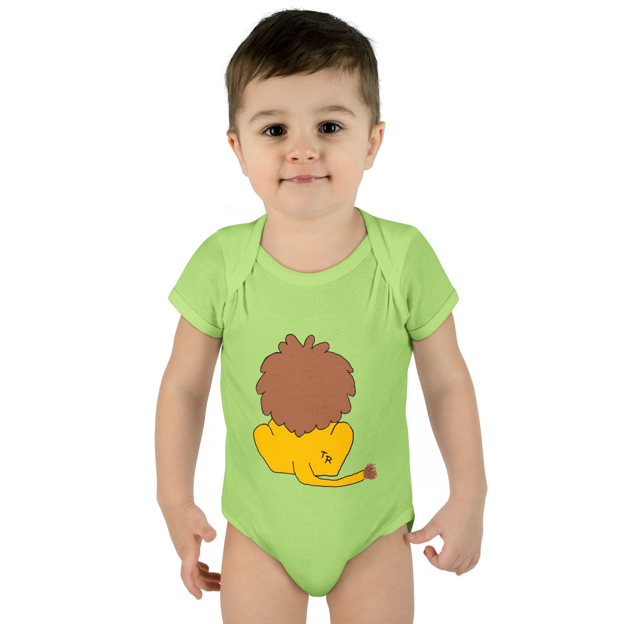 Infant Baby Rib Bodysuit - Lion