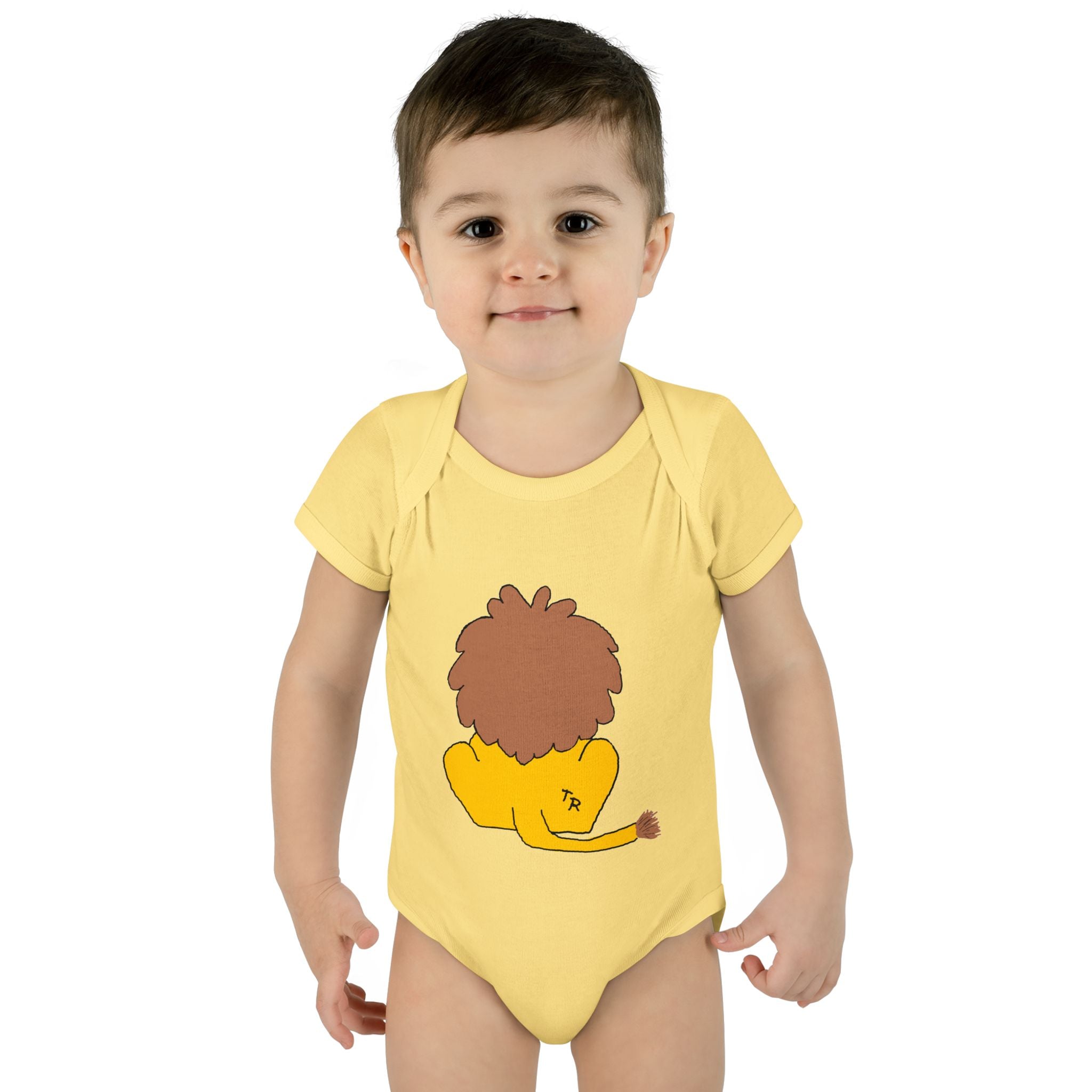 Infant Baby Rib Bodysuit - Lion
