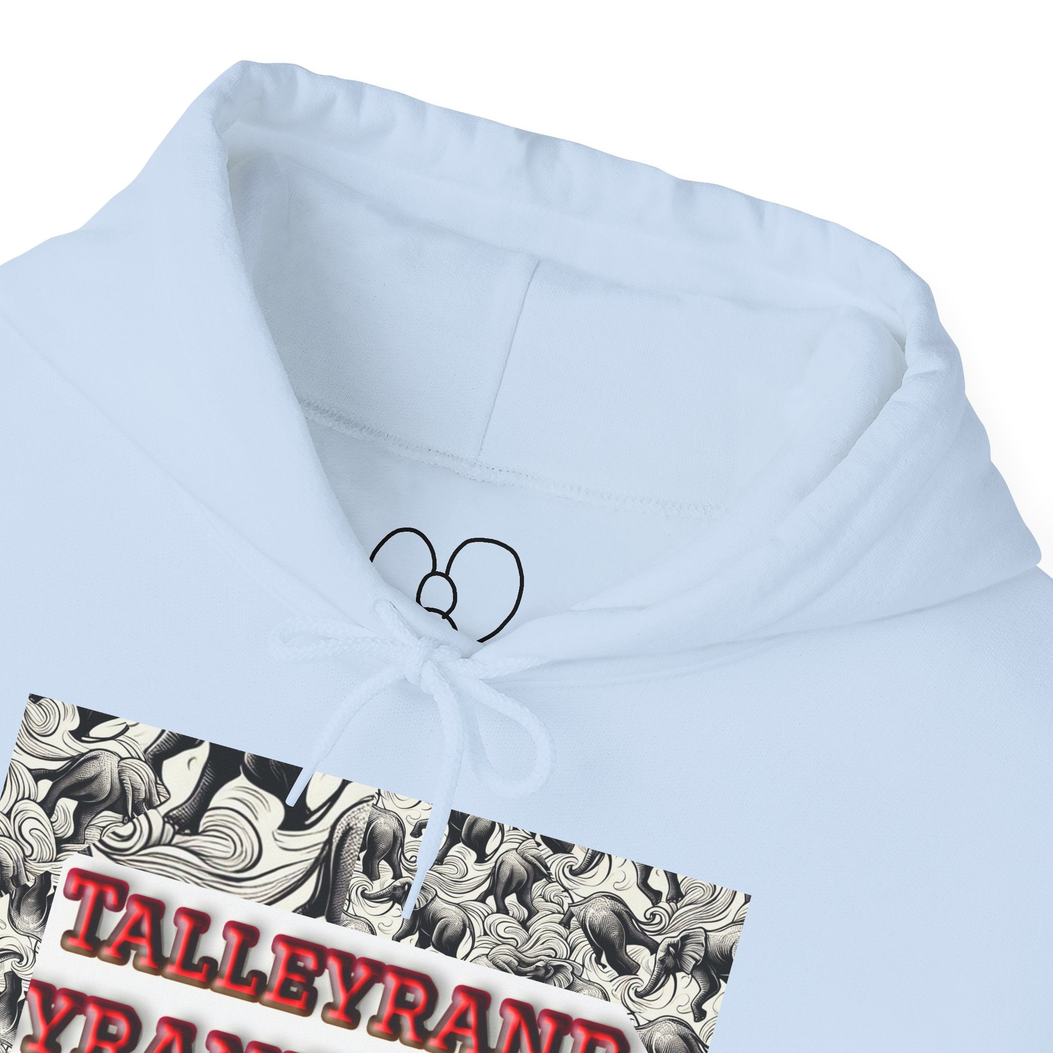 Talleyrand Band Hooded Sweatshirt Text Front/ picture back and picture sleeves