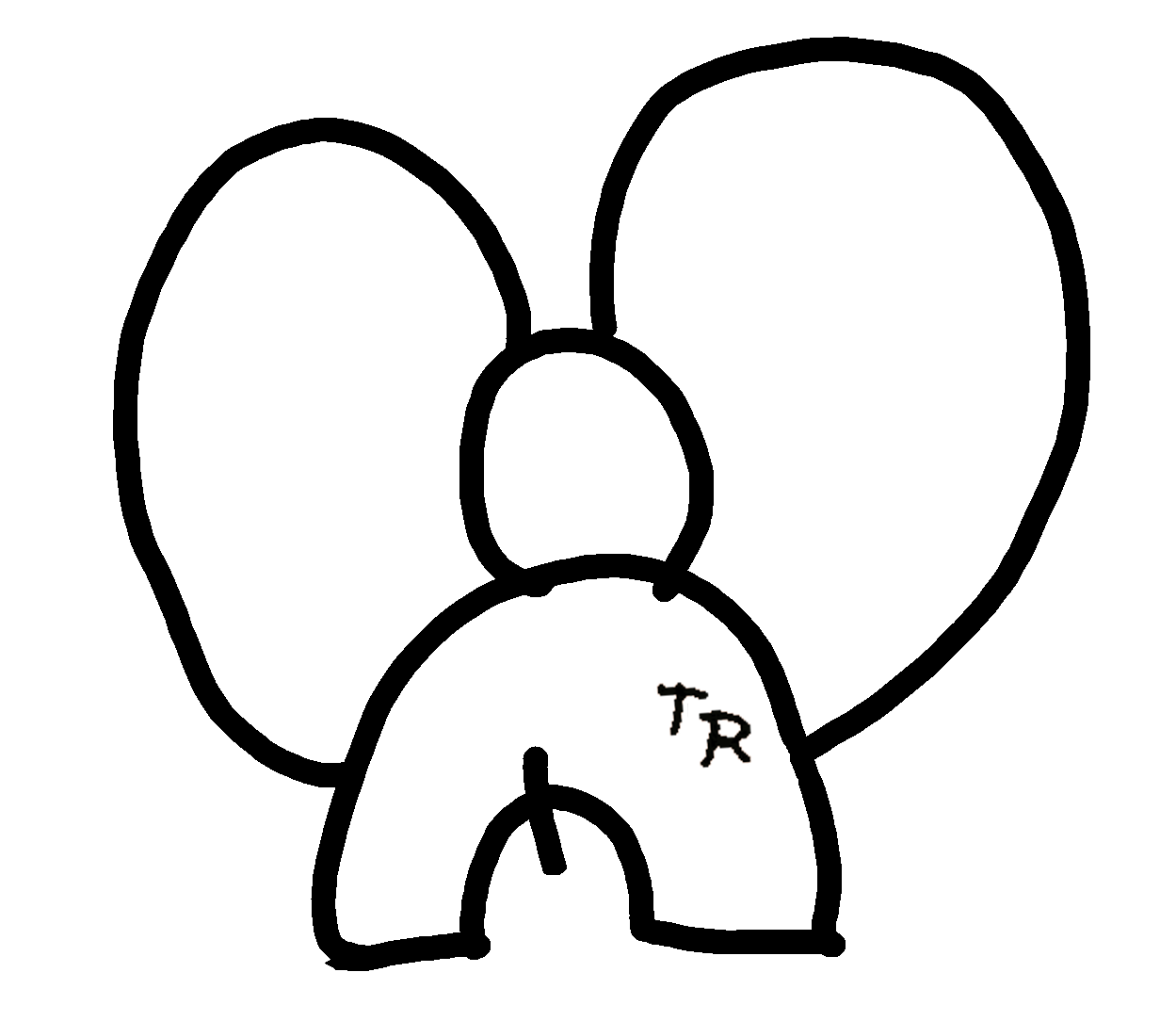 Black outline on it's own layer then put a celtic cross style filigree passing in the distance, 